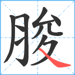 脧笔顺分解图片11