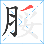 脮笔顺分解图片5