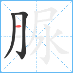 脲笔顺分解图片3