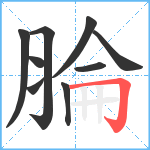 腀笔顺分解图片9