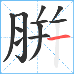 腁笔顺分解图片11