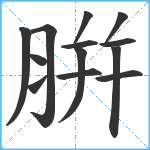 腁笔顺分解图片13