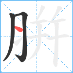 腁笔顺分解图片3