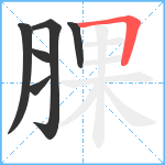 腂笔顺分解图片6