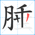 腄笔顺分解图片10