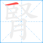 腎笔顺分解图片1