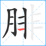 腓笔顺分解图片8