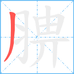 腗笔顺分解图片1