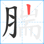 腨笔顺分解图片5