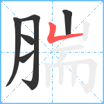 腨笔顺分解图片6