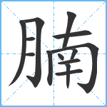 腩笔顺分解图片14