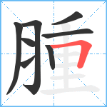 腫笔顺分解图片8