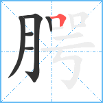 腭笔顺分解图片6