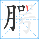 腭笔顺分解图片8