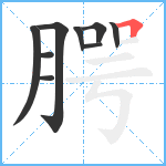 腭笔顺分解图片9