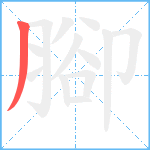 腳笔顺分解图片1