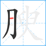 腴笔顺分解图片3