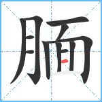 腼笔顺分解图片12