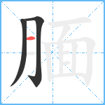 腼笔顺分解图片3