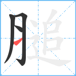 膇笔顺分解图片4