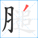 膇笔顺分解图片5