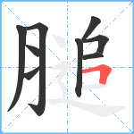 膇笔顺分解图片9