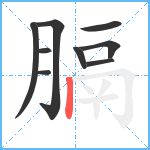 膈笔顺分解图片9