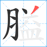 膉笔顺分解图片6