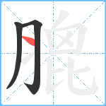 膍笔顺分解图片3