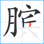 膑笔顺分解图片11