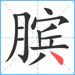 膑笔顺分解图片14