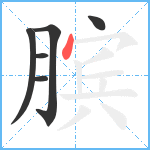 膑笔顺分解图片6