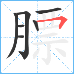 膘笔顺分解图片7