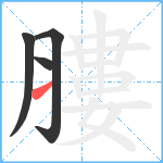 膢笔顺分解图片4