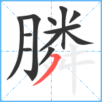 膦笔顺分解图片12