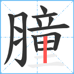 膧笔顺分解图片14