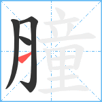 膧笔顺分解图片4