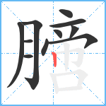 膪笔顺分解图片11