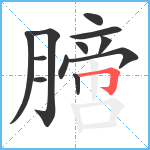 膪笔顺分解图片12