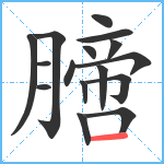 膪笔顺分解图片16