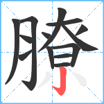 膫笔顺分解图片14