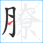 膫笔顺分解图片4