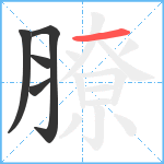 膫笔顺分解图片5