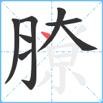 膫笔顺分解图片8