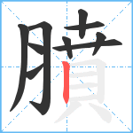 膹笔顺分解图片10