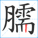 臑笔顺分解图片18