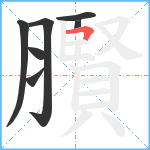 臔笔顺分解图片7