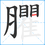 臞笔顺分解图片14