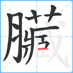 臟笔顺分解图片17