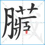 臟笔顺分解图片18